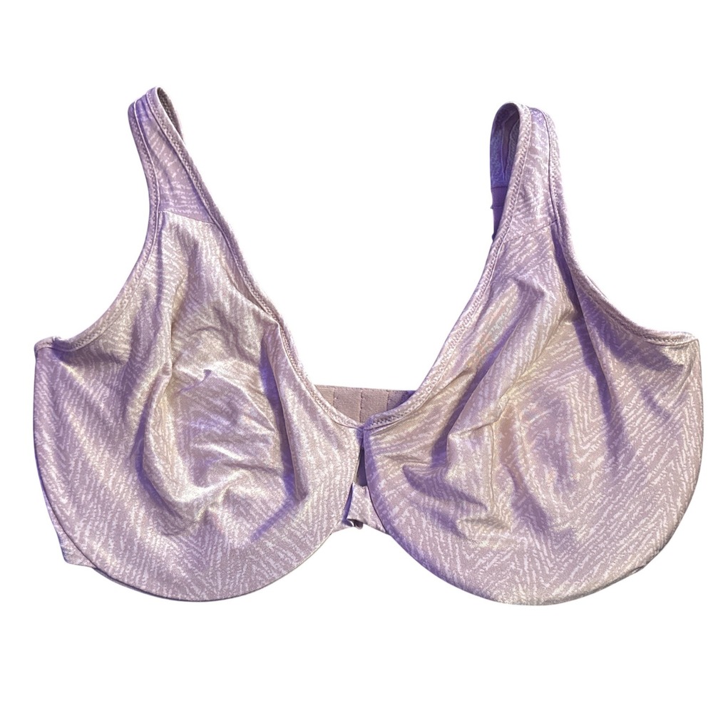 Underscore 01184J Satin Wirefree Unlined Full Coverage Bra Mauve 36DDD